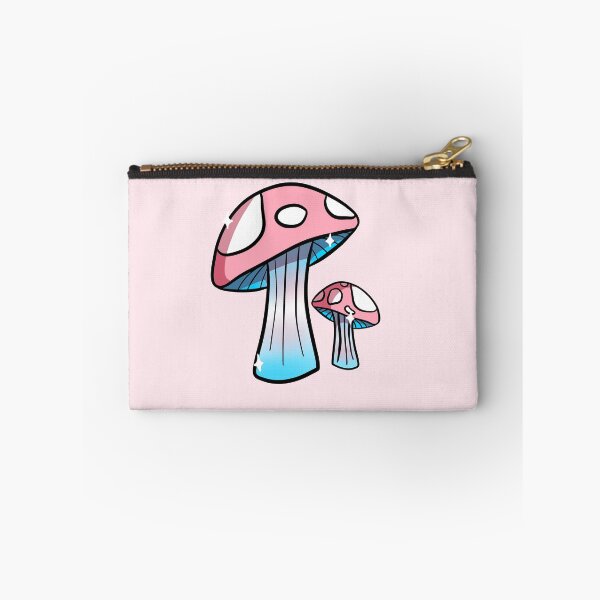 Item preview, Subtle Transgender Flag Mushrooms designed and sold by PastelMushroom.