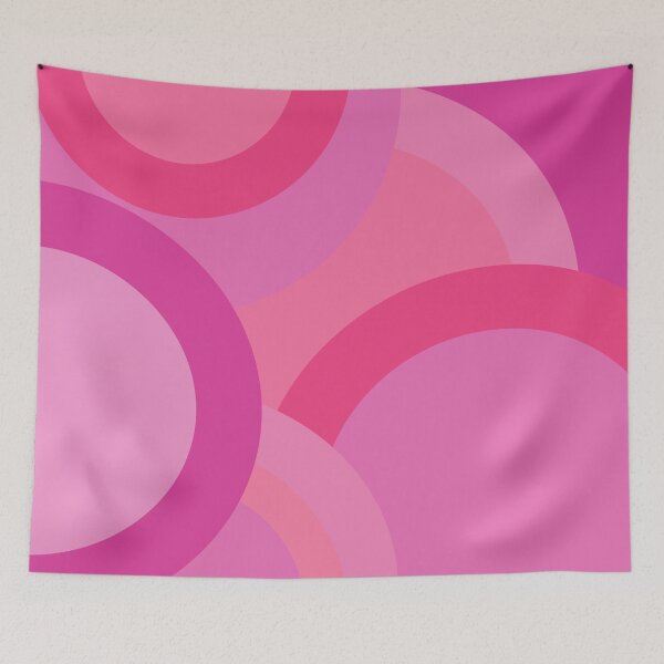 Item preview, Abstract Geometric Circles 3 Pink designed and sold by Orchyd.