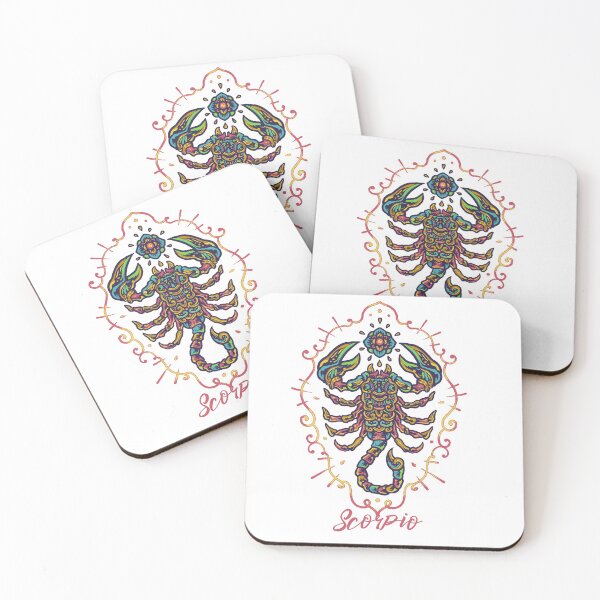 Item preview, Hand Drawn Colorful Scorpio Zodiac designed and sold by JTS STORE.