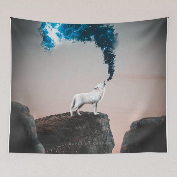 Item preview, Wolf Howling Smoke Galaxy  designed and sold by Visuals of  Karthik.