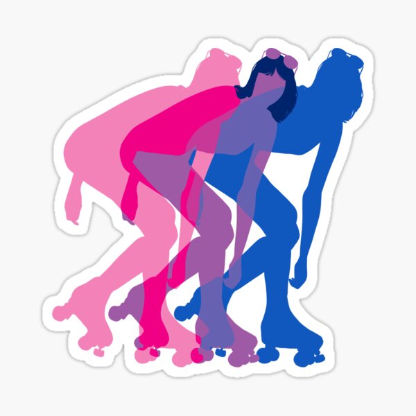 Item preview, Bisexual Flag Roller girl designed and sold by PastelMushroom.