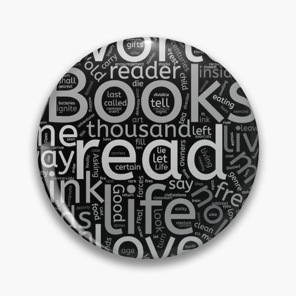 Item preview, Book worms' wordcloud designed and sold by NerdySherds.
