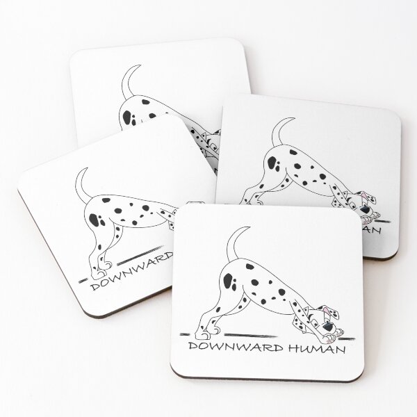Item preview, Yoga Design for Dalmatian Puppy Dog Lovers doing the Downward Human. designed and sold by StickerArtwork.
