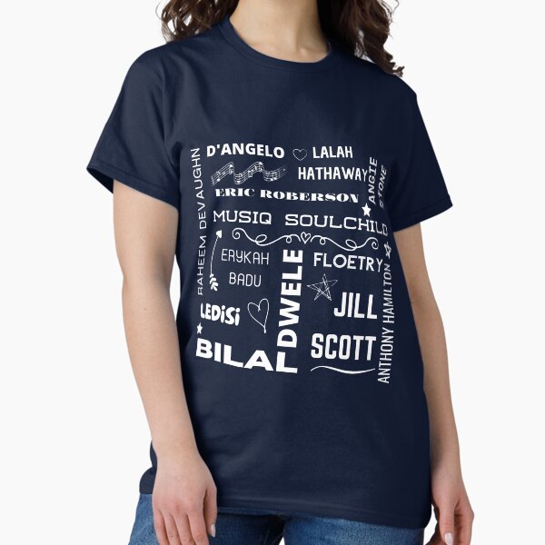 Item preview, 90s Neo Soul Iconic Music Artists White Design  designed and sold by Gramsta.