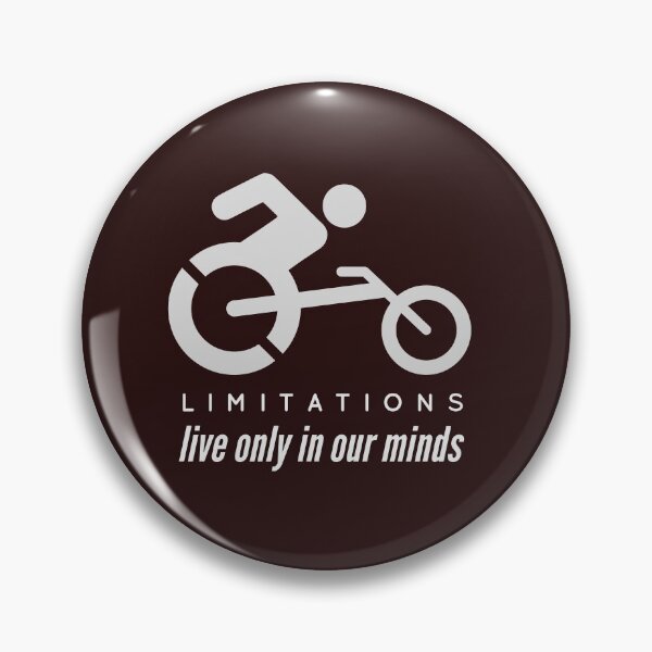 Item preview, Limitations only in our minds. Person with disability on a sports wheelchair designed and sold by doctors-apparel.