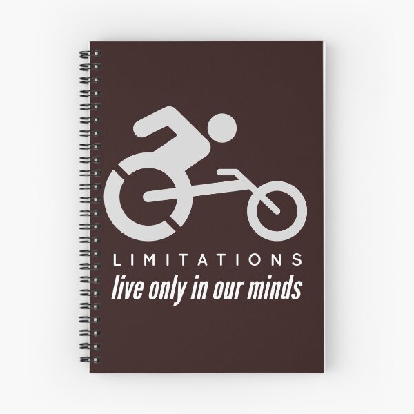 Item preview, Limitations only in our minds. Person with disability on a sports wheelchair designed and sold by doctors-apparel.