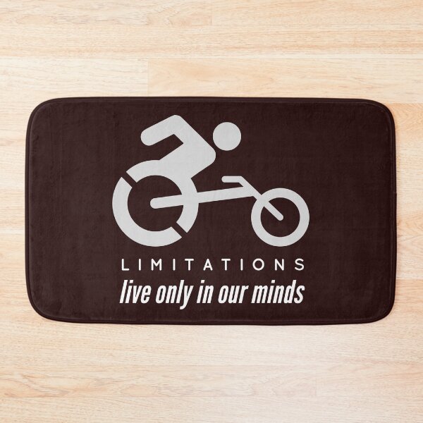 Item preview, Limitations only in our minds. Person with disability on a sports wheelchair designed and sold by doctors-apparel.