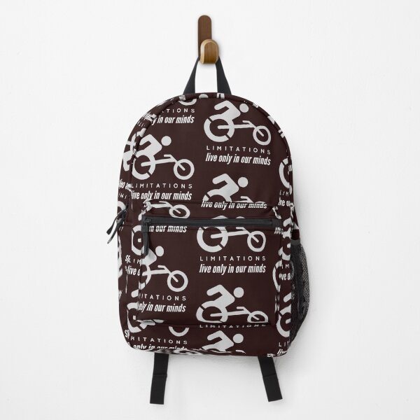 Item preview, Limitations only in our minds. Person with disability on a sports wheelchair designed and sold by doctors-apparel.