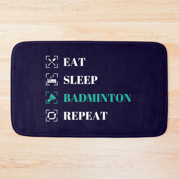 Item preview, Eat Sleep BADMINTON Repeat designed and sold by BadmintonStore.