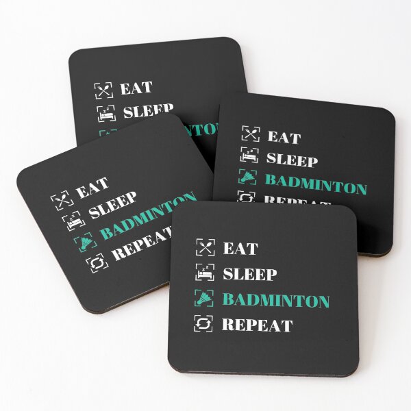Item preview, Eat Sleep BADMINTON Repeat designed and sold by BadmintonStore.