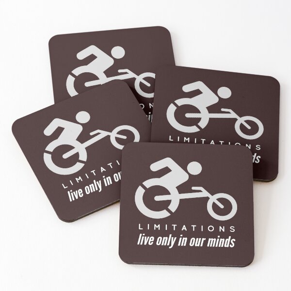 Item preview, Limitations only in our minds. Person with disability on a sports wheelchair designed and sold by doctors-apparel.