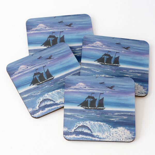 Item preview, Handmade painting- sea ocean Scape with acrylics designed and sold by Sonia dutta_art.