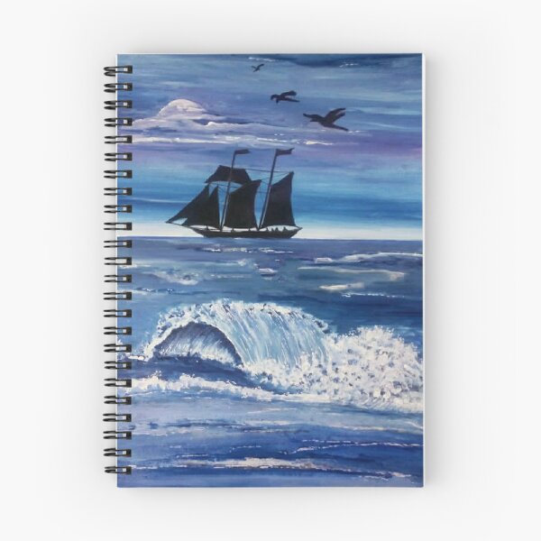 Item preview, Handmade painting- sea ocean Scape with acrylics designed and sold by Sonia dutta_art.
