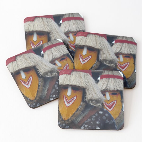 Item preview, Papua New Guinea masked men designed and sold by Susan Segal.