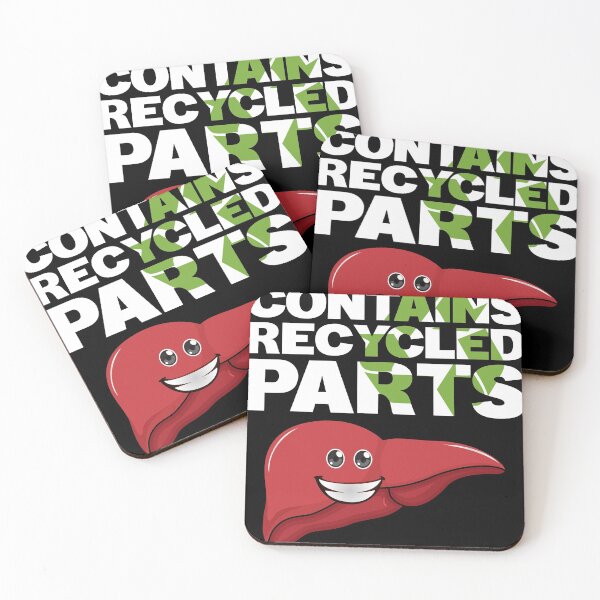 Item preview, Contains Recycled Parts Liver Transplant Survivor designs graphic designed and sold by Lisbob.