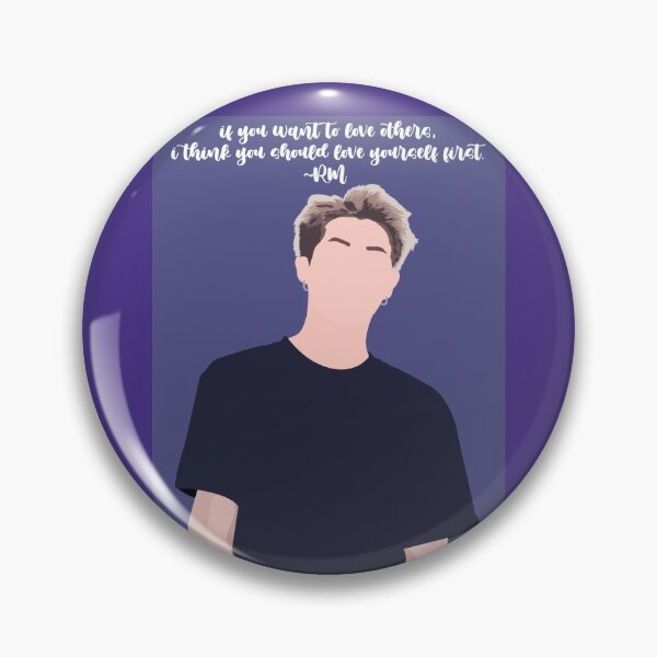 Item preview, BTS RM Love Yourself Quote designed and sold by lynnhoastickers.