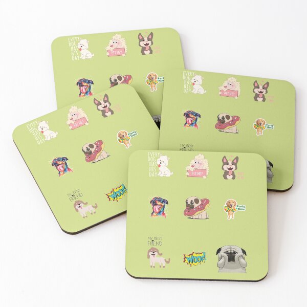 Item preview, Adorable doggo stickers designed and sold by SidTastic .