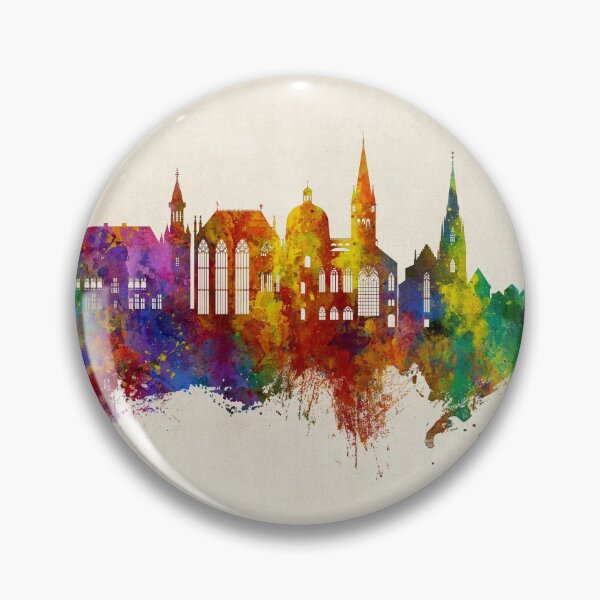 Item preview, Aachen Germany Skyline designed and sold by ArtPrints.