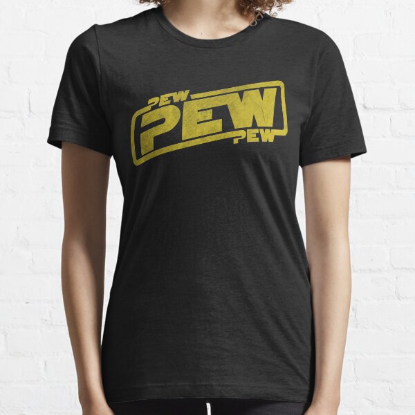 Pew Pew Pew - Blaster Movie Quote Reference Essential T-Shirt