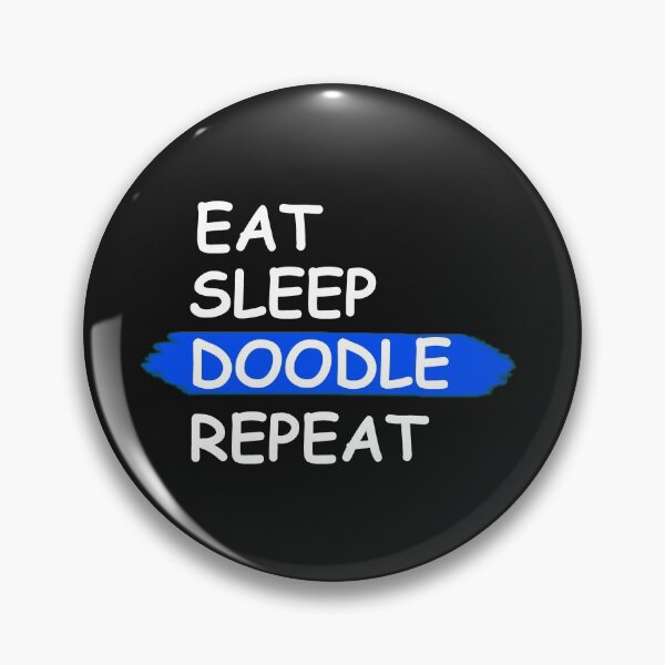Item preview, Eat Sleep Doodle Repeat designed and sold by REApparelCo.