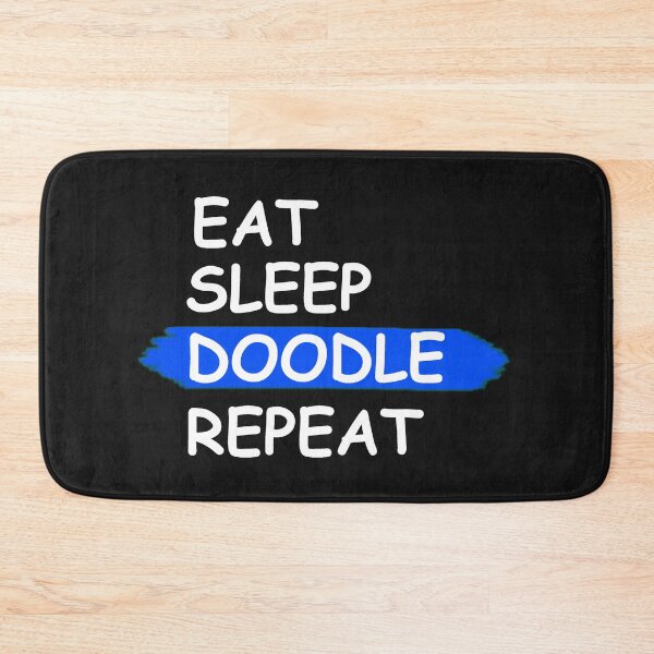 Item preview, Eat Sleep Doodle Repeat designed and sold by REApparelCo.