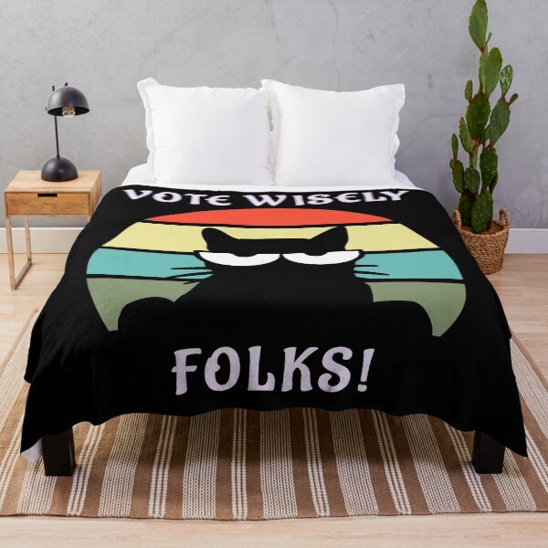 Item preview, Vintage Cat Vote Wisely designed and sold by ojdart.