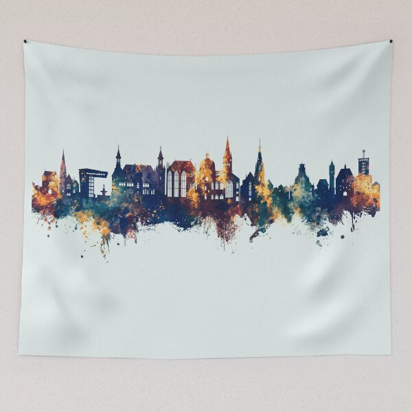 Item preview, Aachen Germany Skyline designed and sold by ArtPrints.