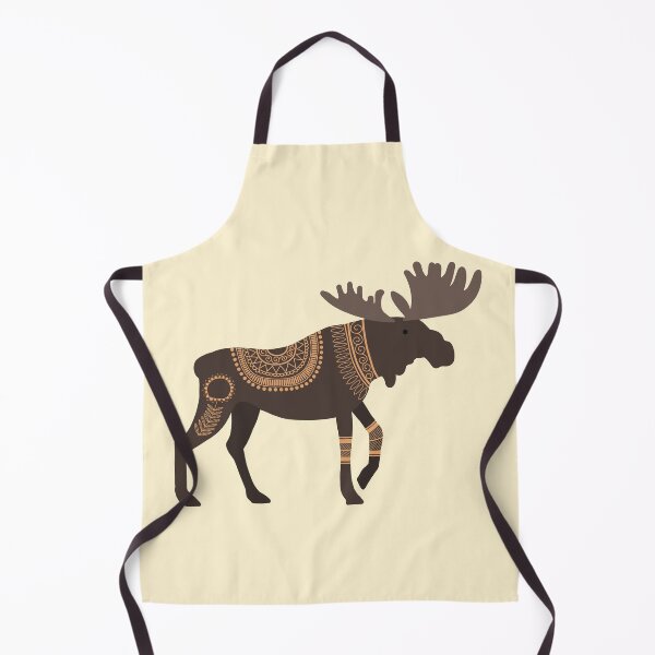 Item preview, Scandinavian Folk Art Inspired Moose designed and sold by space-kitten.