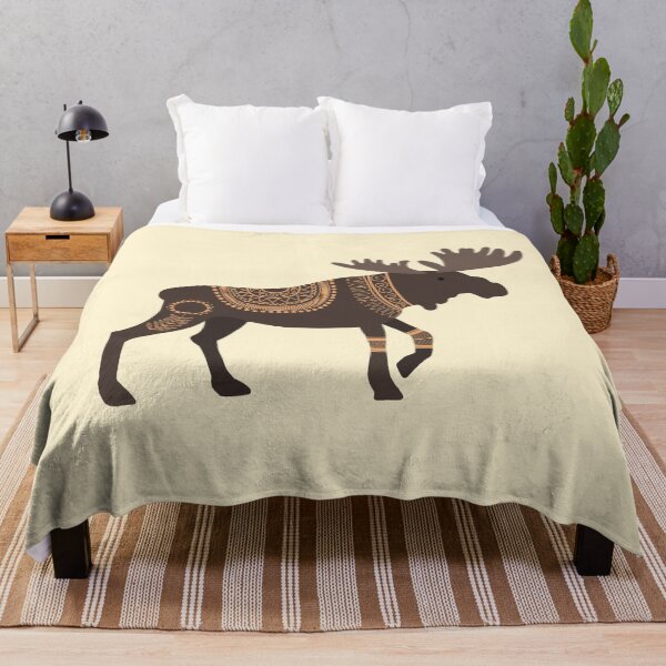 Item preview, Scandinavian Folk Art Inspired Moose designed and sold by space-kitten.
