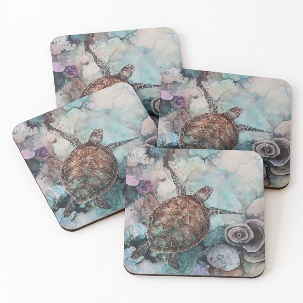 Item preview, Turtle and Coral designed and sold by Sadie James.