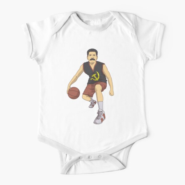 Putin Basketball Baby One Piece By Happymonkeytees Redbubble