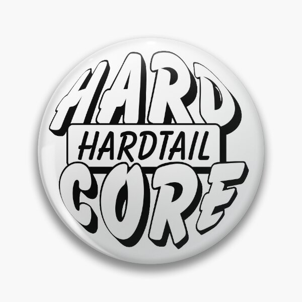 Artikelvorschau, Hardcore Hardtail Logo Weiß entworfen und verkauft von HenrisKas.