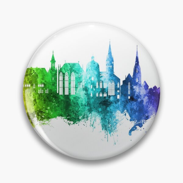Item preview, Aachen Germany Skyline designed and sold by ArtPrints.