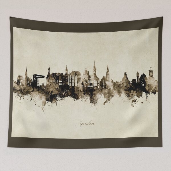 Item preview, Aachen Germany Skyline designed and sold by ArtPrints.