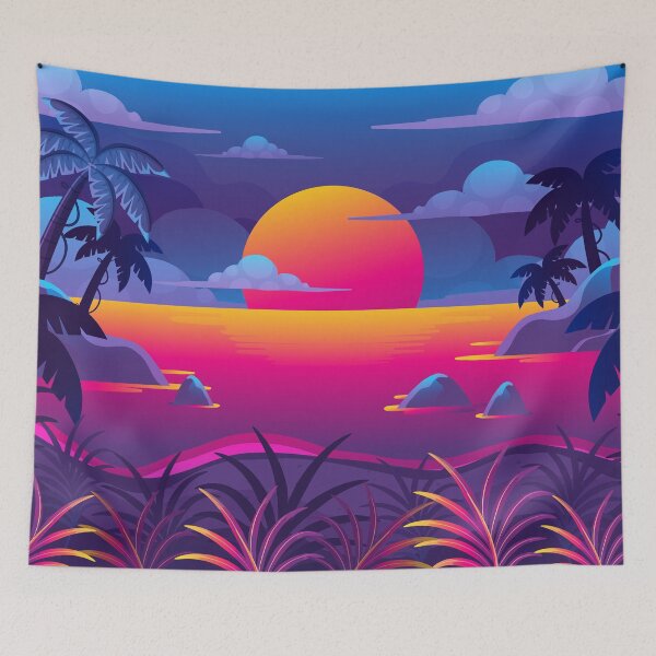 Item preview, Summer Sunset Landscape designed and sold by Vector Scout Lab.