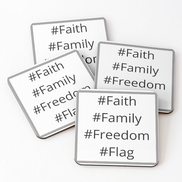 Item preview, Faith, Family, Freedom and Flag designed and sold by TeeZoneZtore.