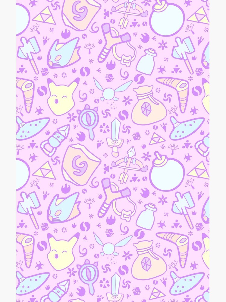 Zelda Doodlez (Pink Pastel ver.) by Leeharebbeccah