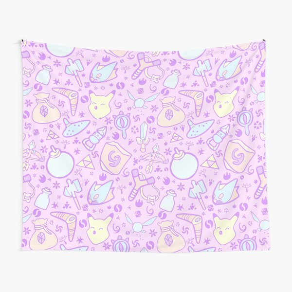 Zelda Doodlez (Pink Pastel ver.) Tapestry