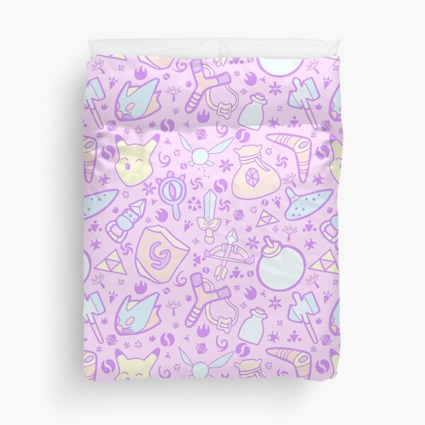 Zelda Doodlez (Pink Pastel ver.) Duvet Cover