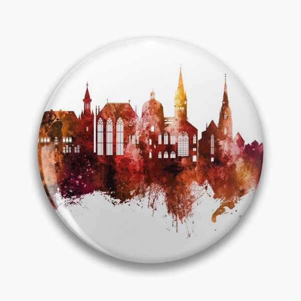 Item preview, Aachen Germany Skyline designed and sold by ArtPrints.