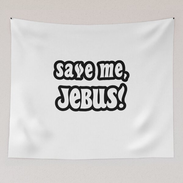 Item preview, Save Me, Jebus! - Black Outline designed and sold by WPahat.