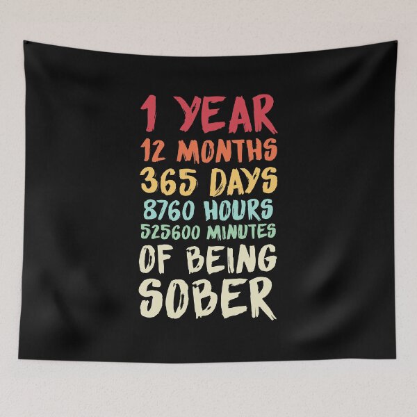 Item preview, 1 Year Sober Anniversary  designed and sold by hadicazvysavaca.