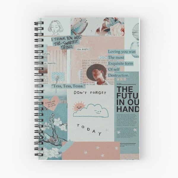 Item preview, Y2K light blue and pink aesthetic collage  designed and sold by cloudy-moon.