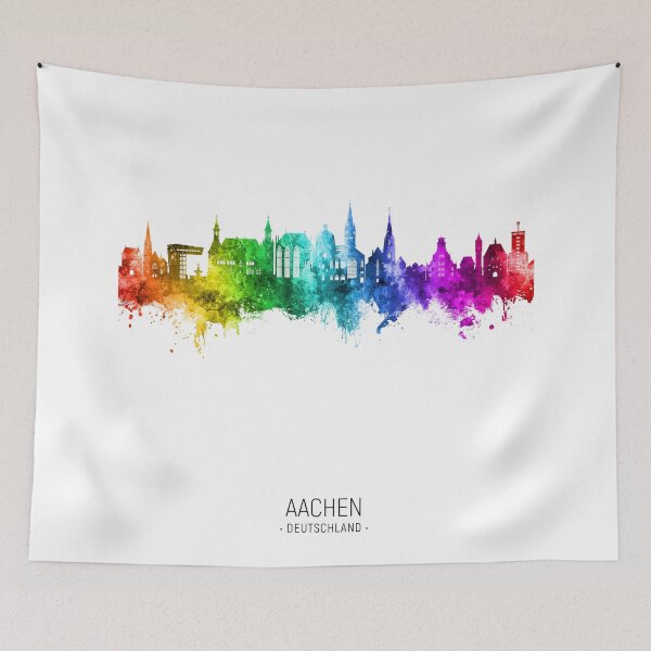 Item preview, Aachen Germany Skyline designed and sold by ArtPrints.