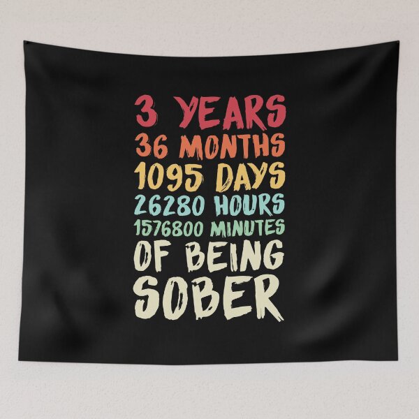 Item preview, 3 Years Sober Anniversary  designed and sold by hadicazvysavaca.
