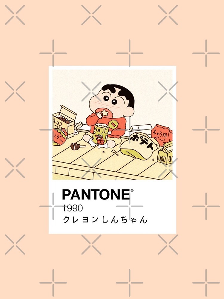 Shin Chan Enjoying Snacks Pantone by vol-80808