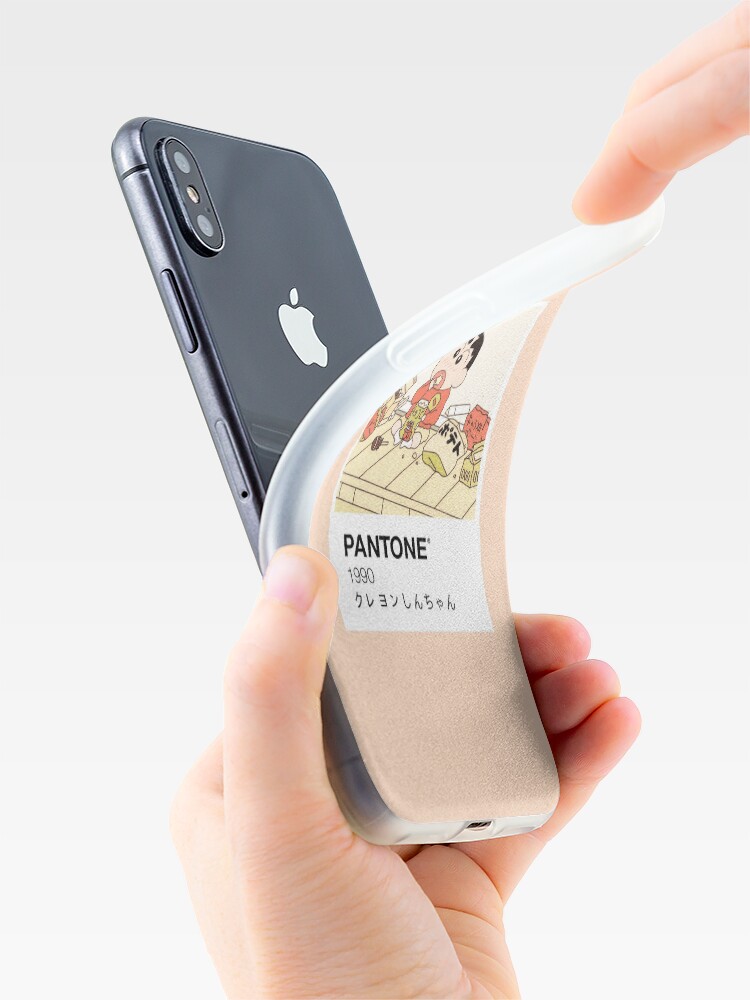 Alternate view of Shin Chan Enjoying Snacks Pantone iPhone Case & Cover