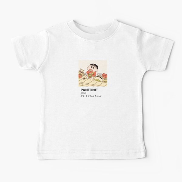 Shin Chan Enjoying Snacks Pantone Baby T-Shirt