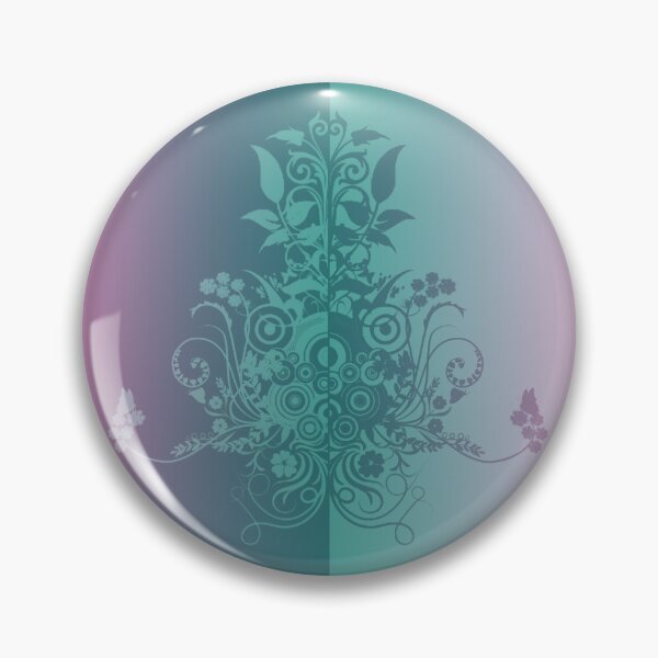 Item preview, Pink blue bright gradient floral swirly designed and sold by Anteia.