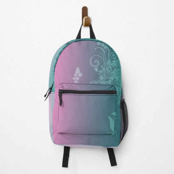Item preview, Pink blue bright gradient floral swirly designed and sold by Anteia.